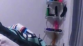 Trans girl moans loudly during tattooed cumshot