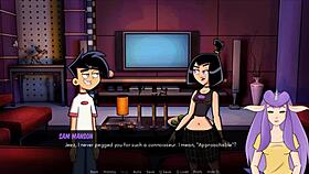 Blonde nurse in hospital scene from Danny Phantom anime