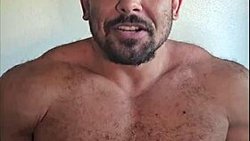 bodybuilder measures cock to dispel small dick myths