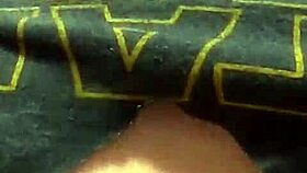 Trans girl moans loudly during tattooed cumshot