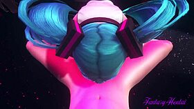 Vocaloid Hentai 3D - POV Miku Blowjob In A Striptease Club