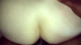 Big butt MILF contrasts with hard doggy fucking by monster cock