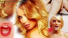 Beautiful Blonde Model Deepthroats Until Cum in Mouth