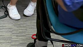 Asian petite teen trades pussy at office to avoid jail