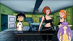 Blonde nurse in hospital scene from Danny Phantom anime