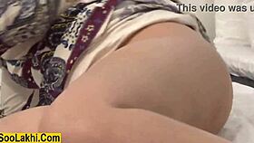 horny arab wife pleasures herself with big black dildo