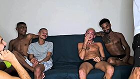 orgia bareback with big cock guys from hsp productions full on red