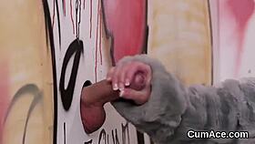 Wacky Centerfold Feels Cum On Face!