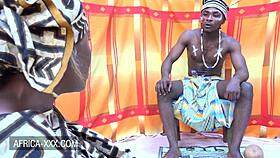 Ebony girl goes to the orgasm doctor for intense treatment.