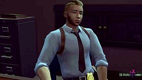 Inspector duo gets wild with rough sex and fingering in the office. Hot 3D animations bring every lick to life.