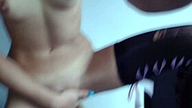 cam girl goes wild with 3 fingers in a solo madness session.