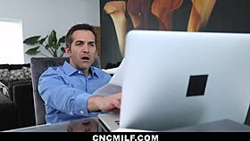 Wow, freeusing Asian stepmom and stepdaughter during paperwork help! Cncmilf captures wild 3some blowjob and riding action.