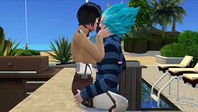 In this parody, Mikasa seduces Vegeta while learning to cook, promising better sex than Bulma