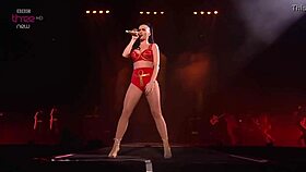Katy perry performs i kissed a girl live in a super sexy outfit with music and celebrity vibes