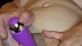 preggo milf so horny to beat off with huge dildo