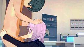 Shinjo Akane Gets Intense Blowjob And Hard Fuck By Utsumi Sho In Ssss Gridman Hentai