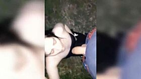 curvy latina offers blowjobs to friends on walk