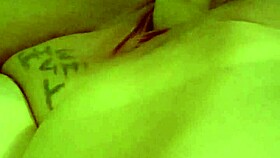 She uses huge dildo on pink pussy