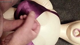 Let's Have Some Handjob Fun With Dolly, She Wears Bra And Gets Cumshot