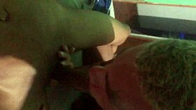 young guy with huge cock in action