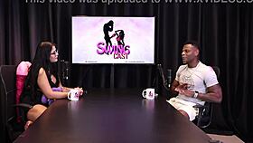 Will mastro pleases inês ventura's audience in sheer red