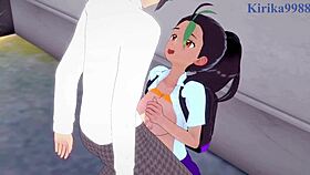 Nemona, Nemo, and Iono in wild Pokémon hentai sex with intense creampie