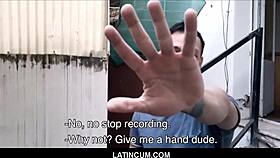 two young latin guys luis and paco in a scene together