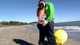 Charlotte de Castille drilled in ass on beach with cum in mouth before passersby