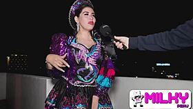 I'm your bitch, cachera bitch caporal, dancing milf with huge tits caught in public.