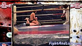 European Babes Muff Diving In Boxing Ring?