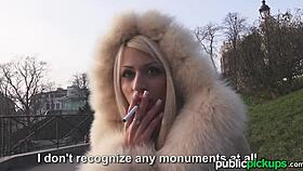 chloe lacourt gets picked up in public for hardcore fun