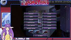 blonde and redhead anime characters in unlimited game adventure