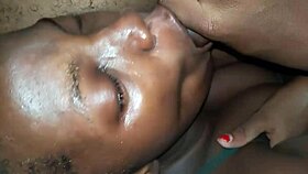 Ebony slut deepthroats boyfriend's big dick 😈