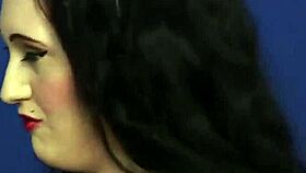 Hey, this horny centerfold takes a huge cumshot on her face and gulps it all 😍