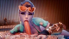 Widow Deepthroats Cock On The Beach With Big Tits And Ass 😏