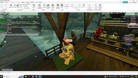 This slut gets knocked up in Roblox by a futanari character