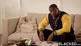 scarlet sage ready for first big black cock? bent over doggystyle with facial!