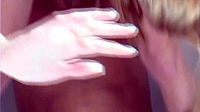 Kinky Blonde Neighbors Show Off Toes, Nipples, and Shaved Pussy in Close-Up Sucking.