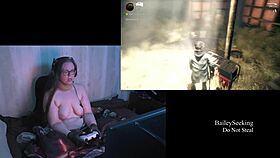 This Naked Brunette BBW Shows Off Her Big Natural Tits In Lesbian Fun