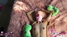 Hey girl, wanna watch me fucking this skinny Asian chick with my Latina girlfriend?