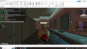 This slut gets knocked up in Roblox by a futanari character