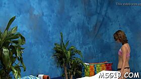 oiled angel rides hard boner with rough blowjob and sucking small tits