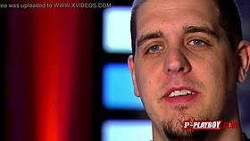 Horny amateur couples engage in foreplay on tv