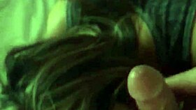 Latina milf enjoys sucking big cock in scene