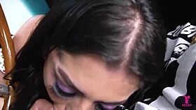 Oh wow, I met this latina babe in the parking lot and fucked her in my Mustang 67!