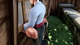 elf thief gets stuck on a window in whorecraft toa