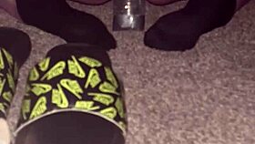 Bottles up her tight asshole