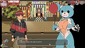 curvy teen in furry suit gives best titjob in hentai game