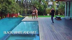 Black hair & inked jett rink anal interracial with huge gay bodybuilder.