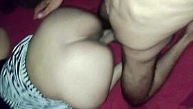 Woke up the hot nymph for morning cum, filled her pussy in doggystyle.